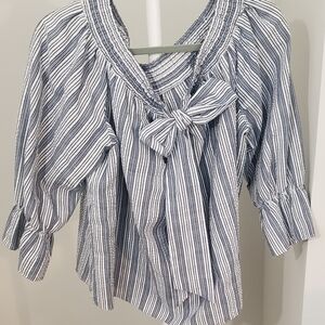 Fun Off The Shoulder Top With Bow Detail